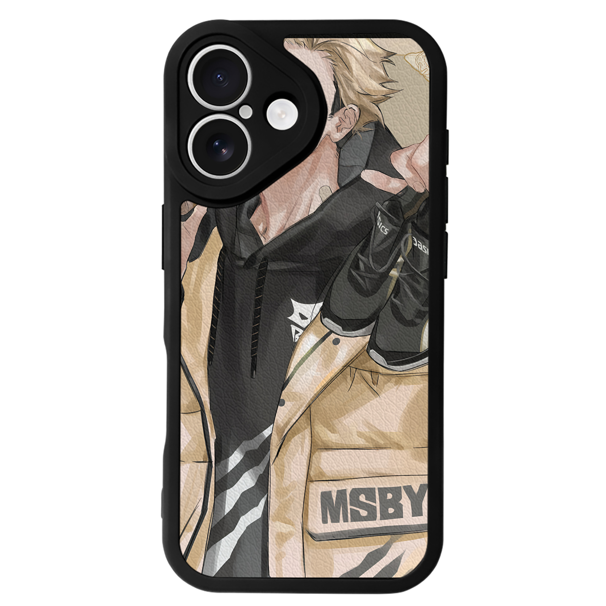 （画像用） ハイキュー!! Haikyu!! 【iPhone 16シリーズ対応】シリコンスマホケース（レザー調） 材質：シリコン